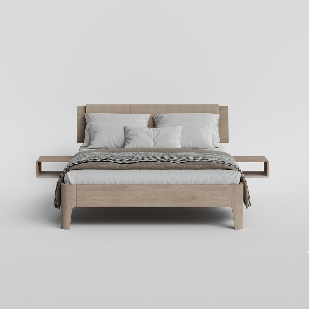 Integrated Bedside Natural Oak (set of 2)