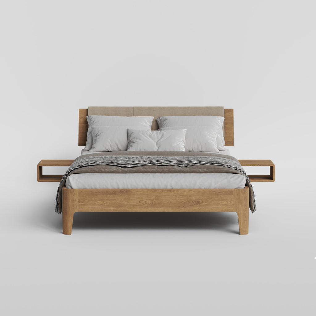 Integrated Bedside Natural Oak (set of 2)