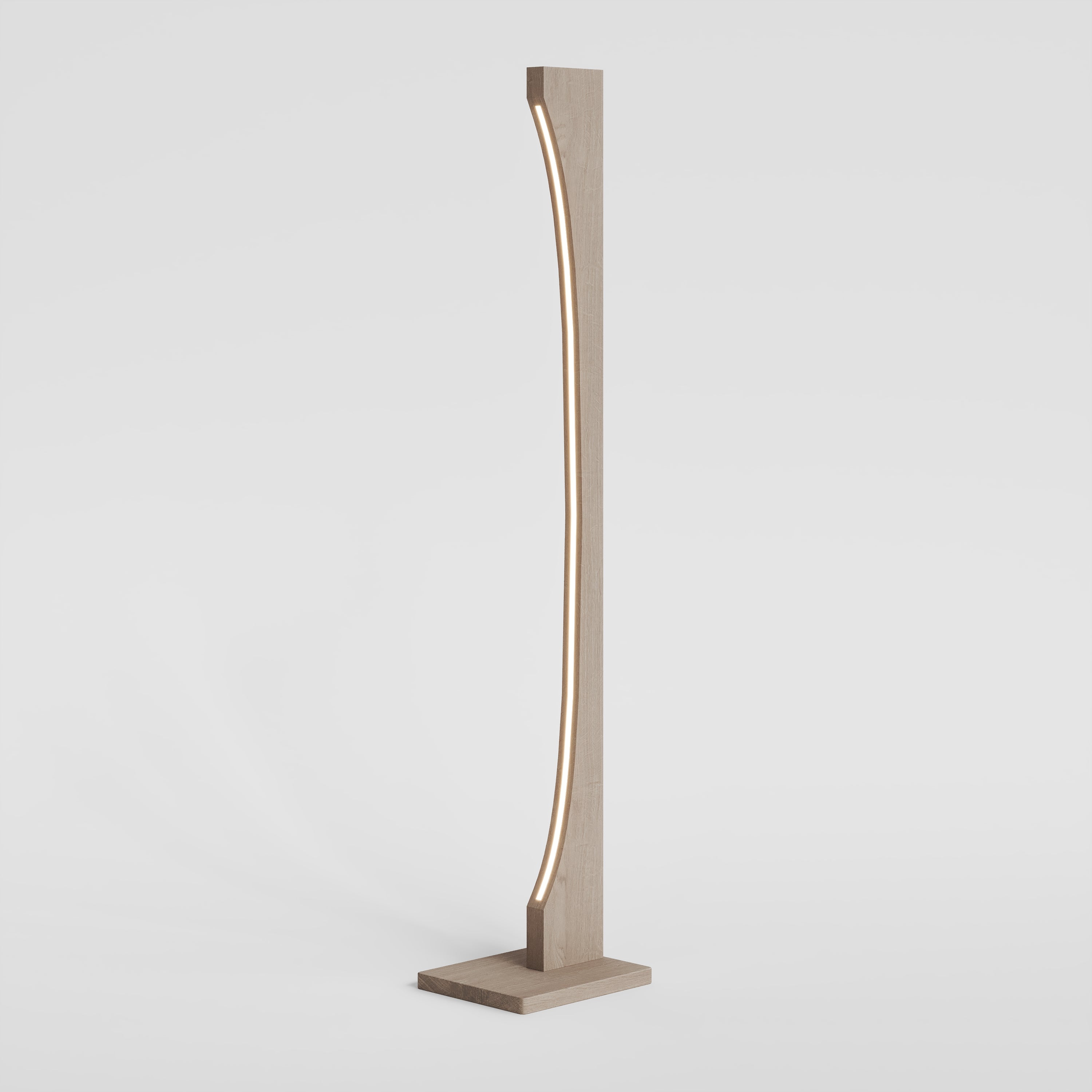 Floor Lamp Natural Oak