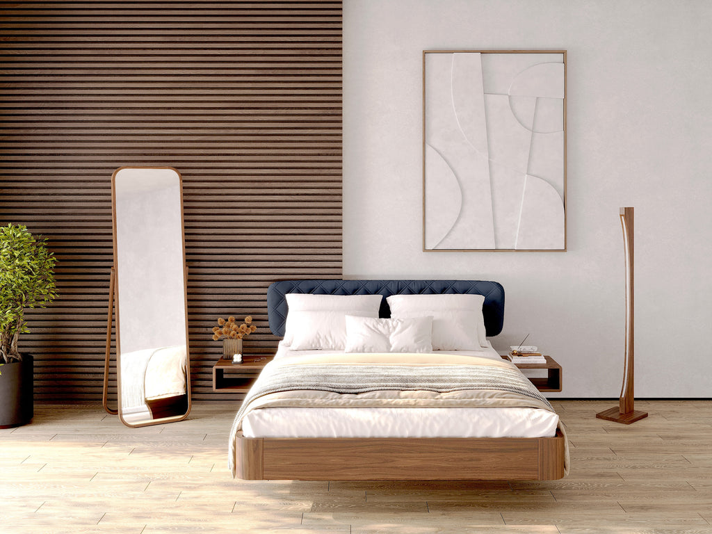 Integrated Bedside Walnut  (set of 2)