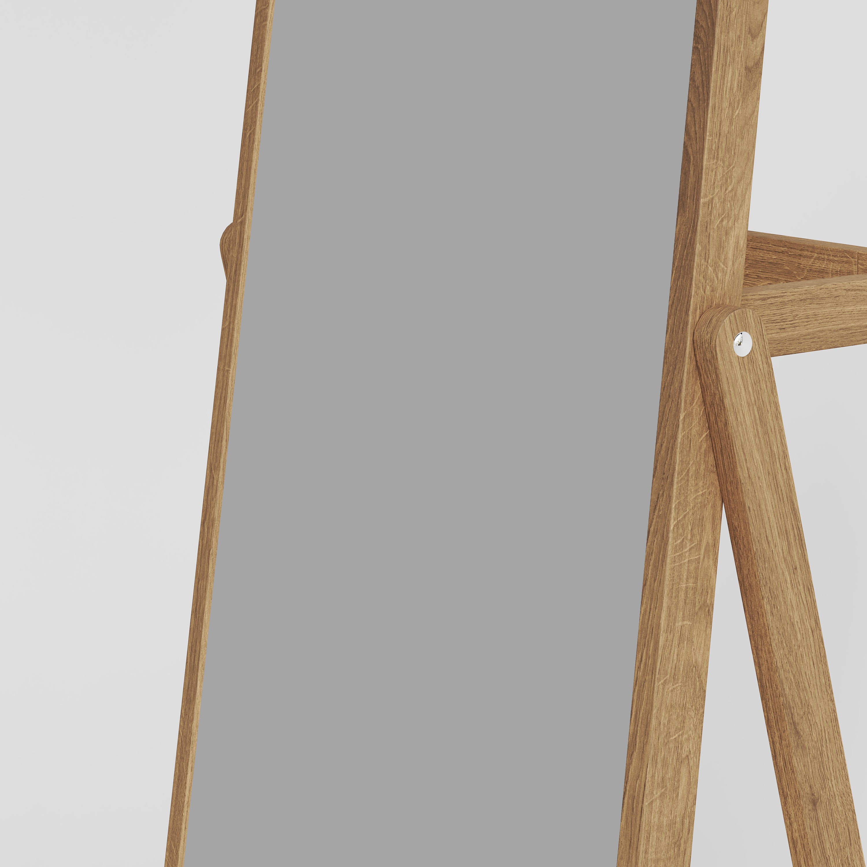 Floor Mirror Natural Oak