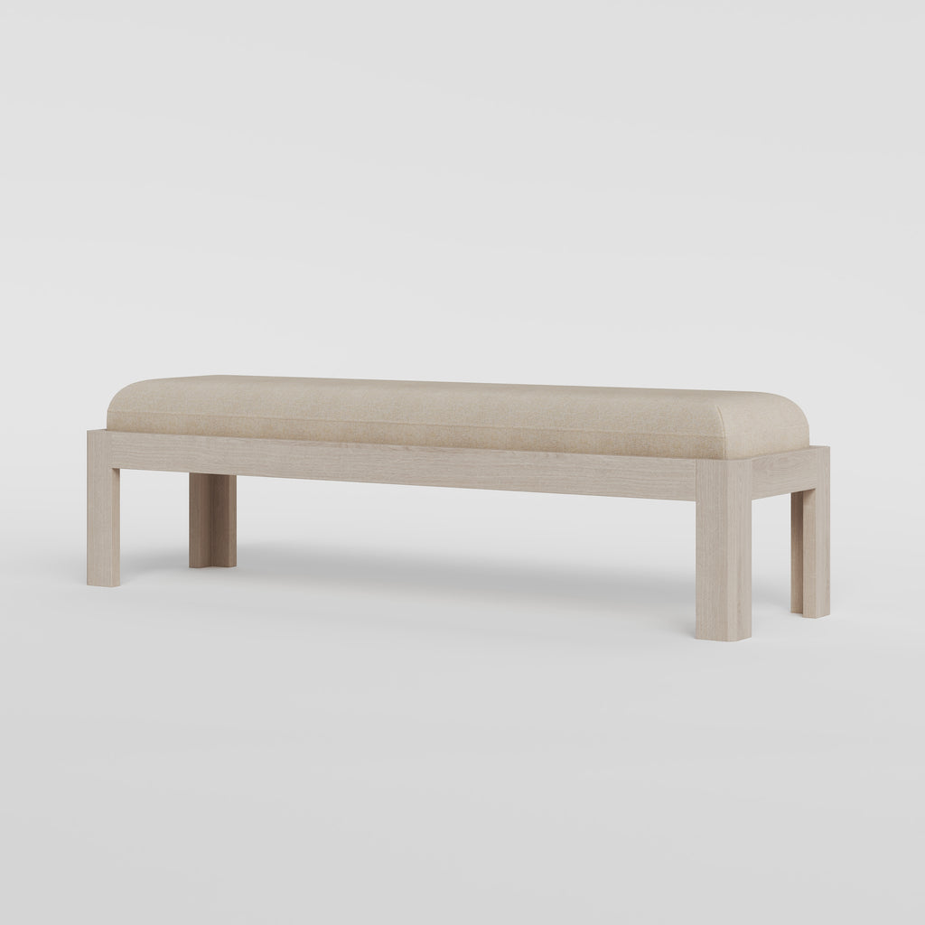 Bayamo Bedroom Bench Stained Brown Oak