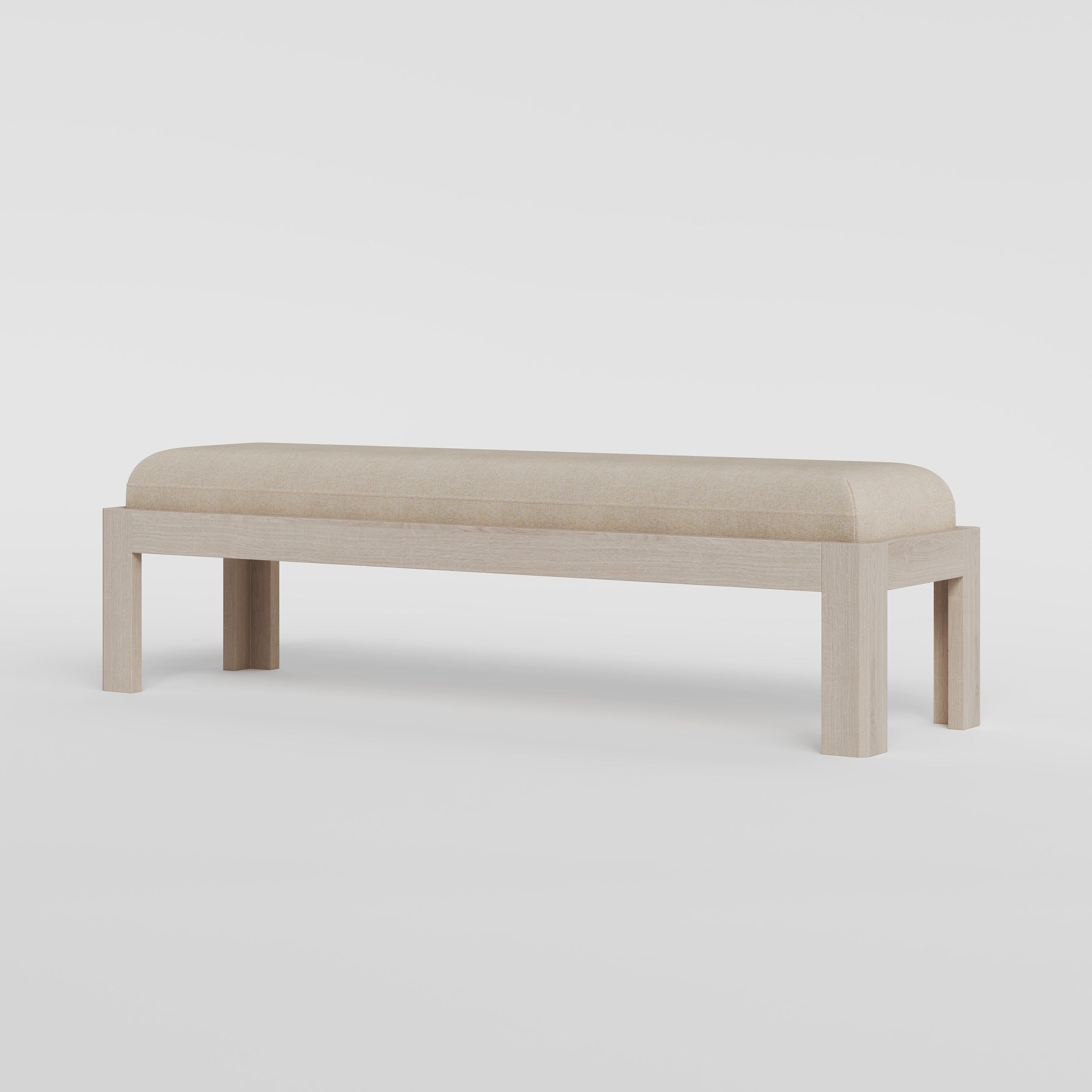 Bayamo Bedroom Bench Stained Brown Oak