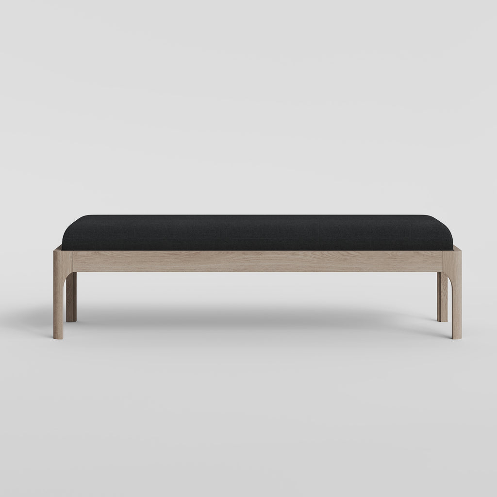 Bedroom Bench Stained Brown Oak