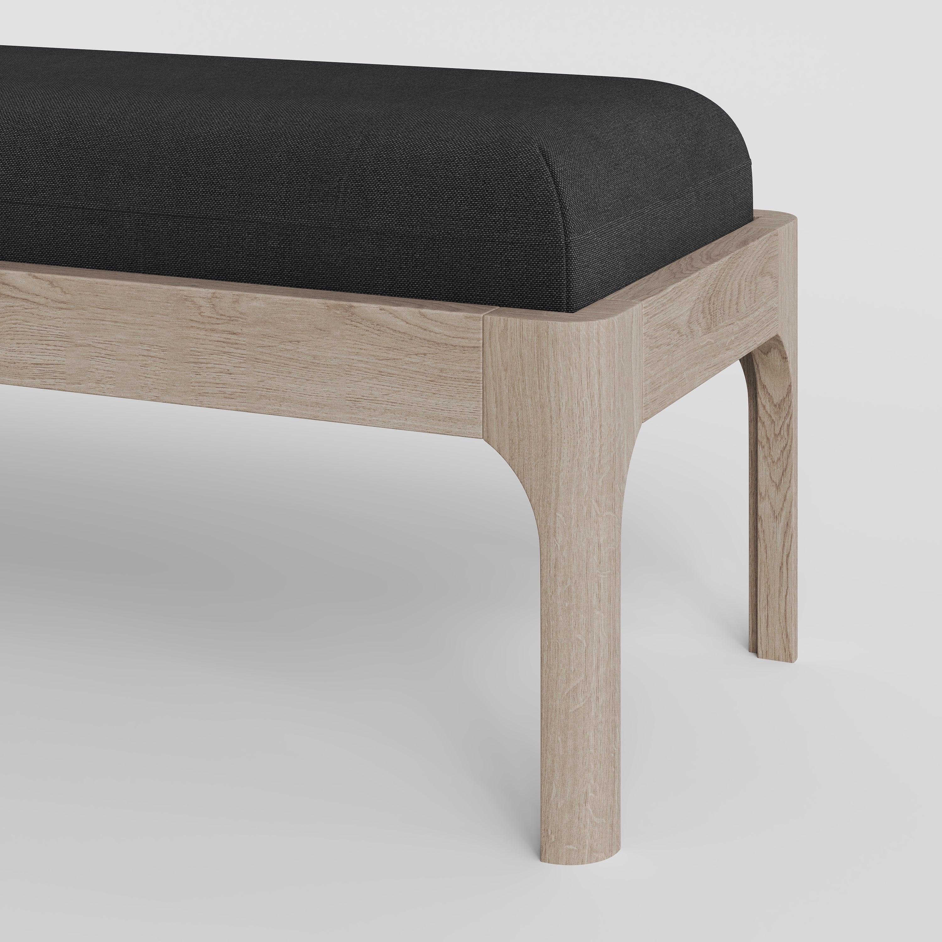 Bedroom Bench Whitened Oak