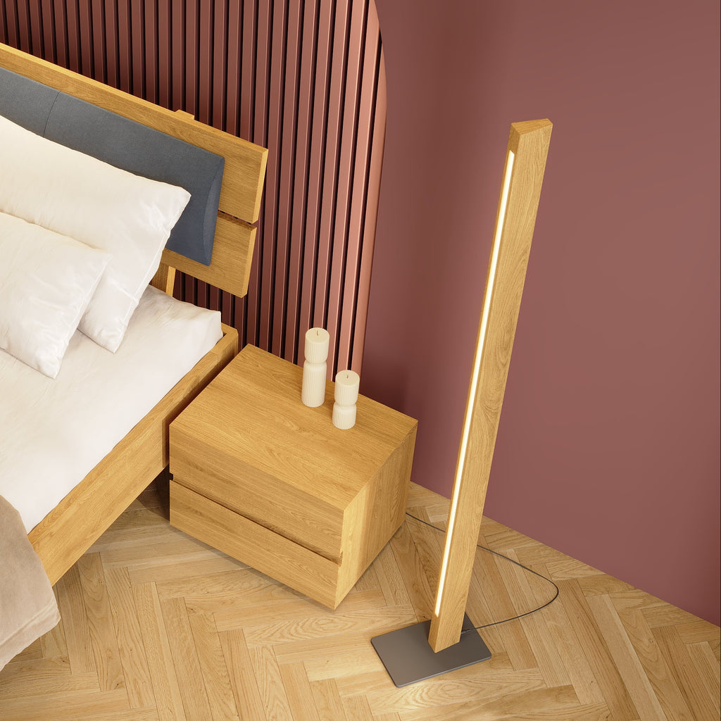 Bayamo Floor Lamp Natural Oak